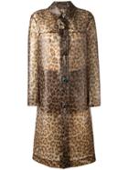Christopher Kane Leopard Print Raincoat - Brown