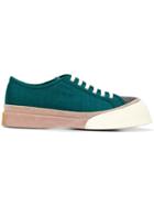 Marni Wedge Toe Sneakers - Green