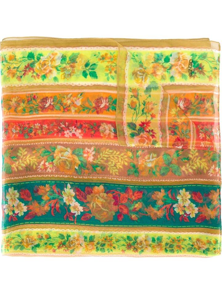 Kenzo Vintage Floral Print Scarf, Women's