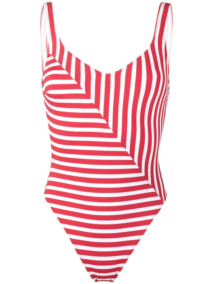 Araks - Striped Swimsuit - Women - Nylon/polyamide/spandex/elastane - S, Red, Nylon/polyamide/spandex/elastane
