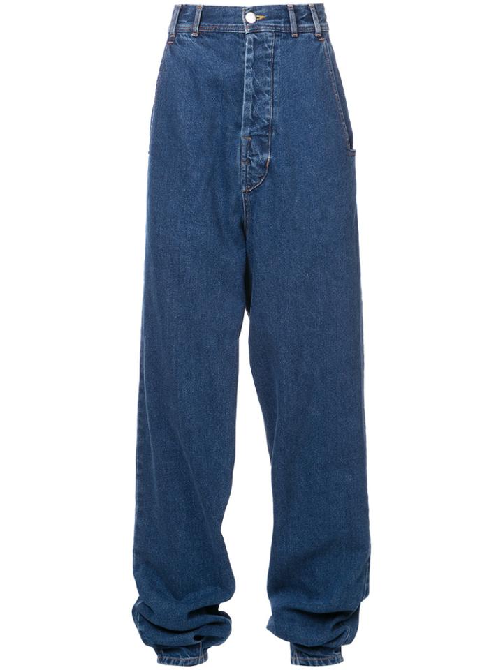 Neith Nyer High Waist Slouch Jeans - Blue