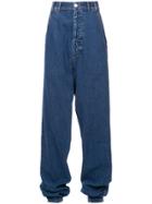 Neith Nyer High Waist Slouch Jeans - Blue
