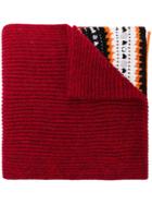 Dondup Embellished Knit Scarf - Red