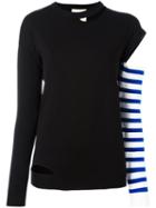 Erika Cavallini - Contrast Sleeve Top - Women - Polypropylene - L, Women's, Black, Polypropylene