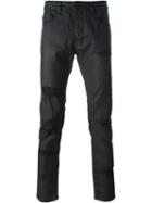 Diesel Black Gold Distressed Coated Skinny Jeans, Men's, Size: 31, Cotton/spandex/elastane