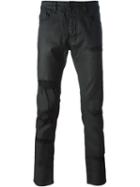 Diesel Black Gold Distressed Coated Skinny Jeans, Men's, Size: 31, Cotton/spandex/elastane