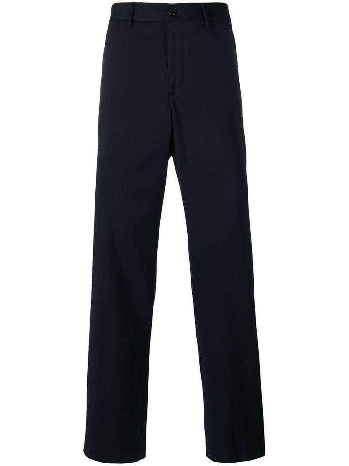 Our Legacy - Straight Leg Chinos - Men - Virgin Wool - 50, Blue, Virgin Wool