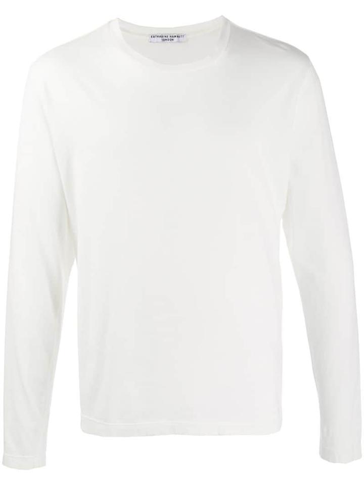 Katharine Hamnett London Long-sleeved 'clean Up Or Die' T-shirt -