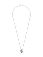 Nove25 Knot Pendant Necklace - Silver