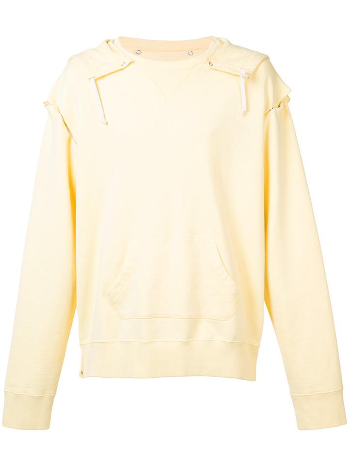 Maison Margiela Hooded Sweatshirt, Men's, Size: 50, Yellow/orange, Cotton