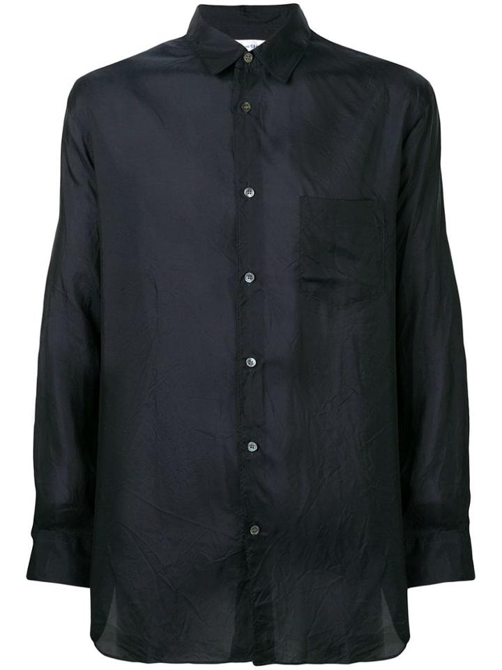 Comme Des Garçons Shirt Semi-sheer Shirt - Black