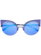 Fendi Eyewear Eyeshine Sunglasses - Blue