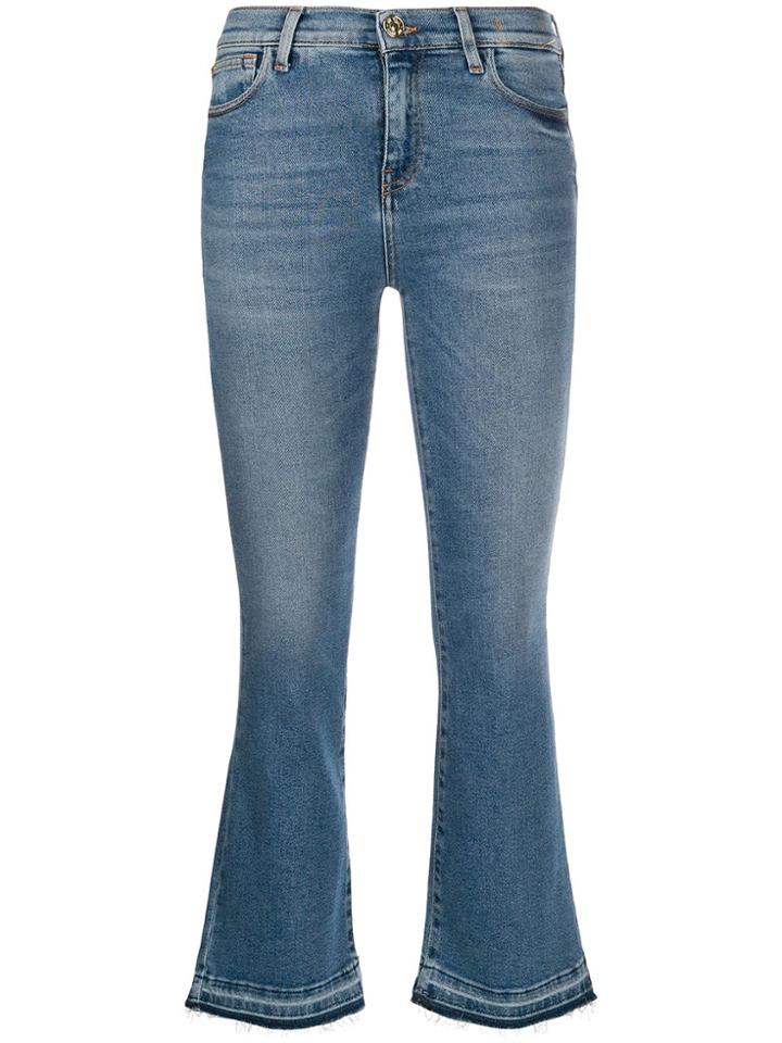 Twin-set Raw-hem Cropped Jeans - Blue