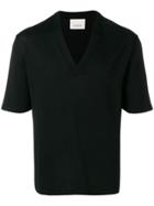 Laneus V-neck T-shirt - Black