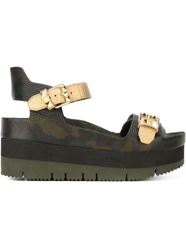 Ash 'vera' Camouflage Platfrorm Sandals