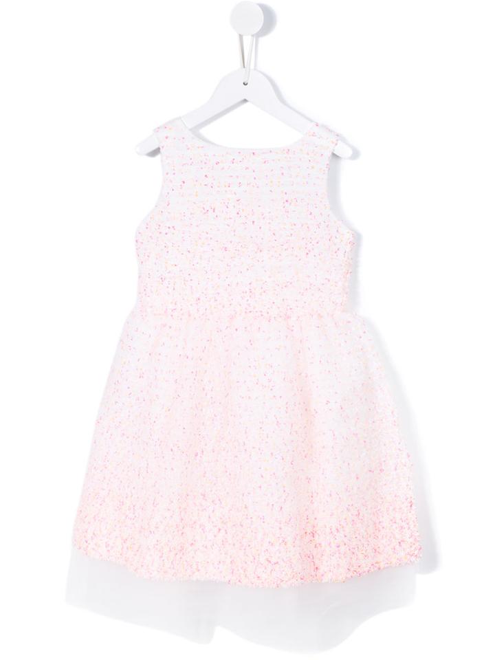 Charabia - Micro Appliqué Princess Dress - Kids - Silk/polyamide - 8 Yrs, Pink/purple