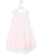 Charabia - Micro Appliqué Princess Dress - Kids - Silk/polyamide - 8 Yrs, Pink/purple