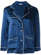P.a.r.o.s.h. Sijama Shirt, Women's, Blue, Silk