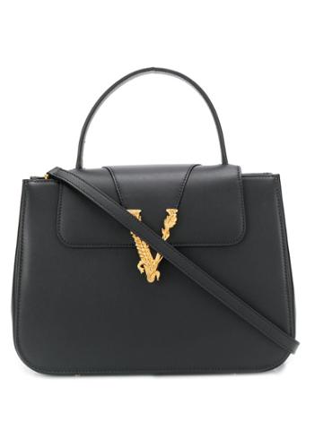 Versace Virtus Top Handle Bag - Black