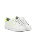 2 Star Kids Woven Effect Sneakers - White