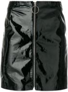 Manokhi Zipped Straight Skirt - Black