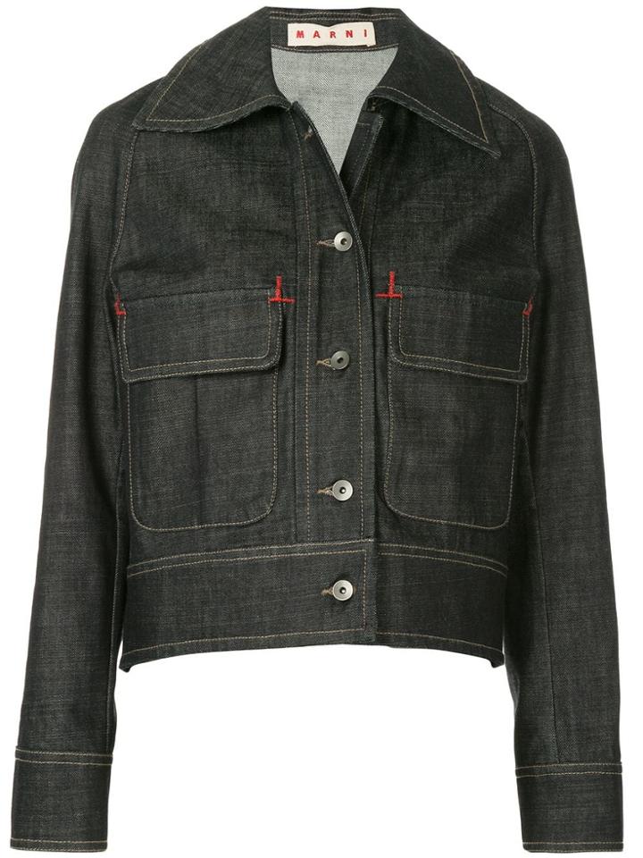 Marni Flap Pocket Denim Jacket - Blue