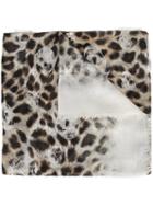 Alexander Mcqueen Animal Scarf, Women's, Nude/neutrals, Silk/modal