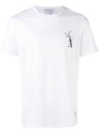 Salvatore Ferragamo Chest-print T-shirt, Men's, Size: Xs, White, Cotton