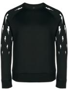 Neil Barrett Lightning Print Sweatshirt - Black