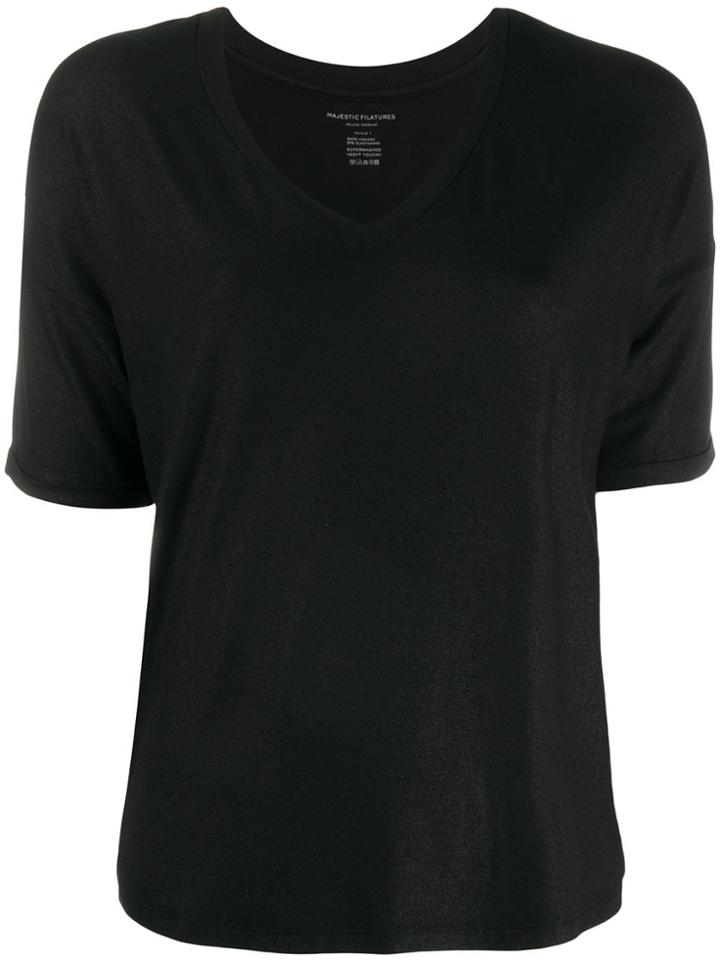 Majestic Filatures Dropped Shoulder T-shirt - Black