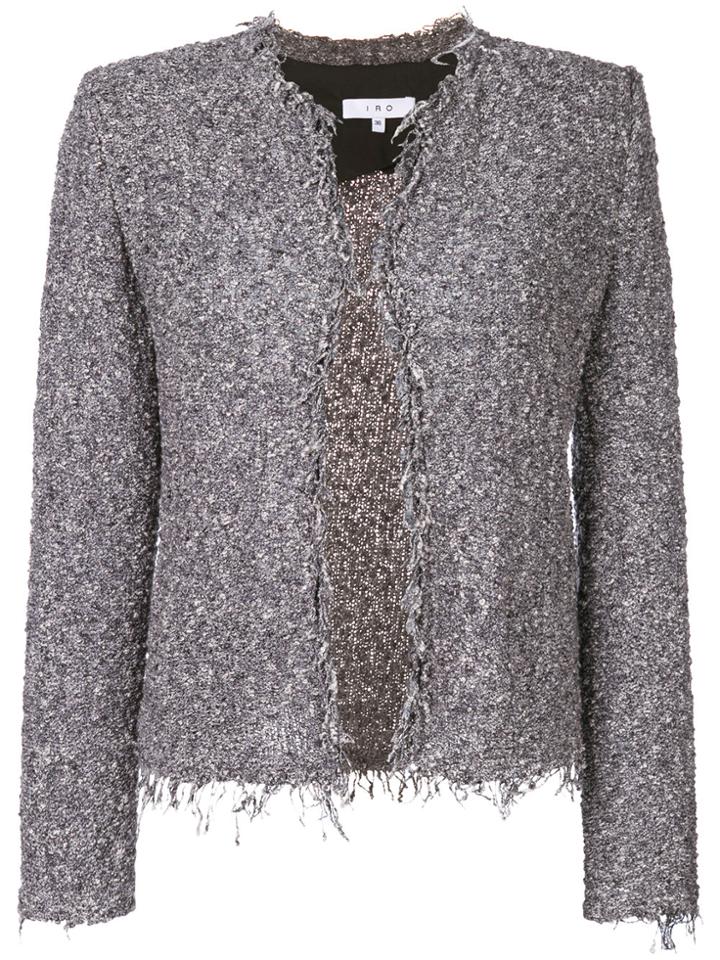 Iro Frayed Edge Jacket - Grey