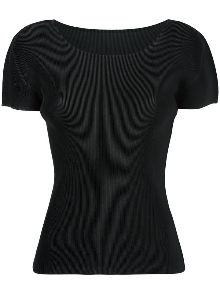 Pleats Please By Issey Miyake Pleated T-shirt - Black