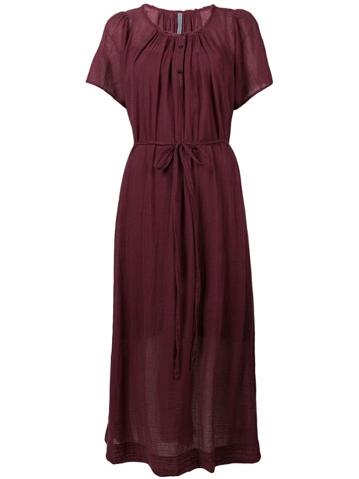 Raquel Allegra Belted Maxi Dress - Red