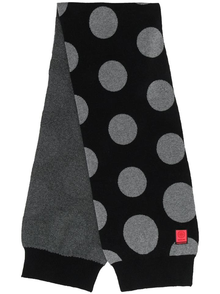Raeburn Spot Camo Knitted Scarf - Black