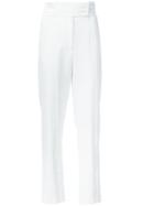 Emanuel Ungaro High-waisted Trousers, Women's, Size: 38, White, Polyester/spandex/elastane