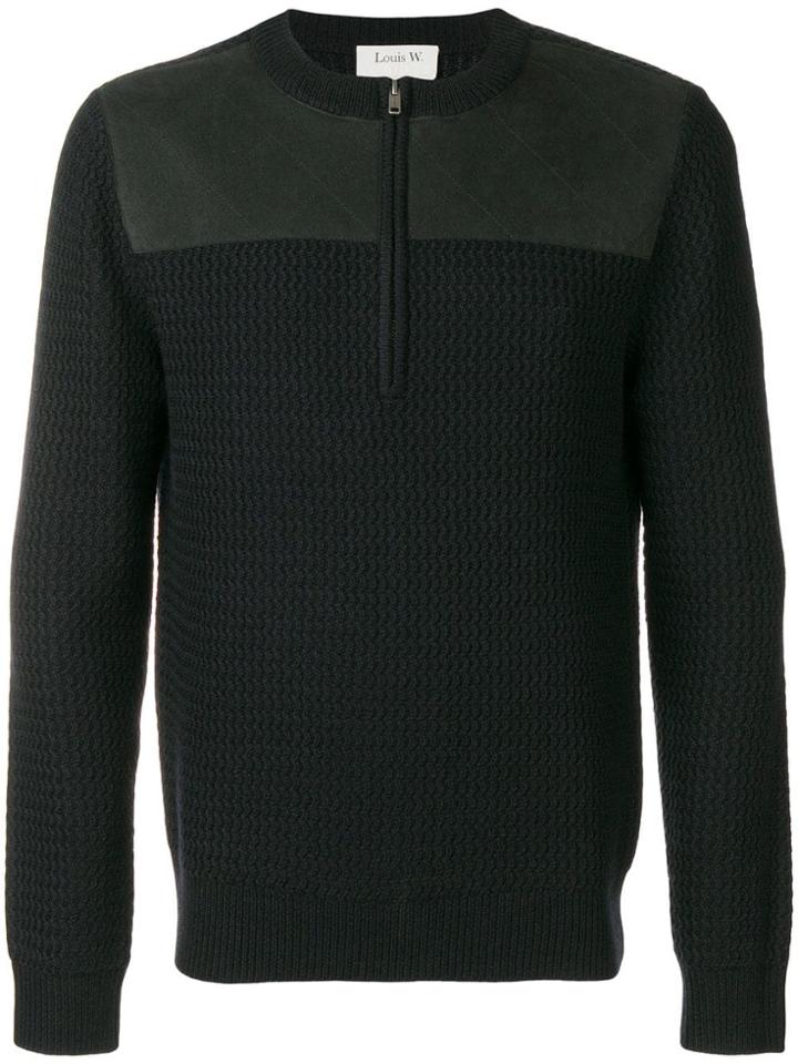 A.p.c. Contrasting Panel Sweater - Blue