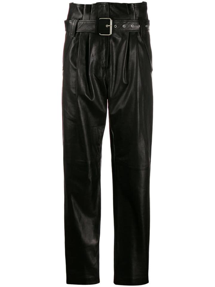 Iro Belted Waist Trousers - Black