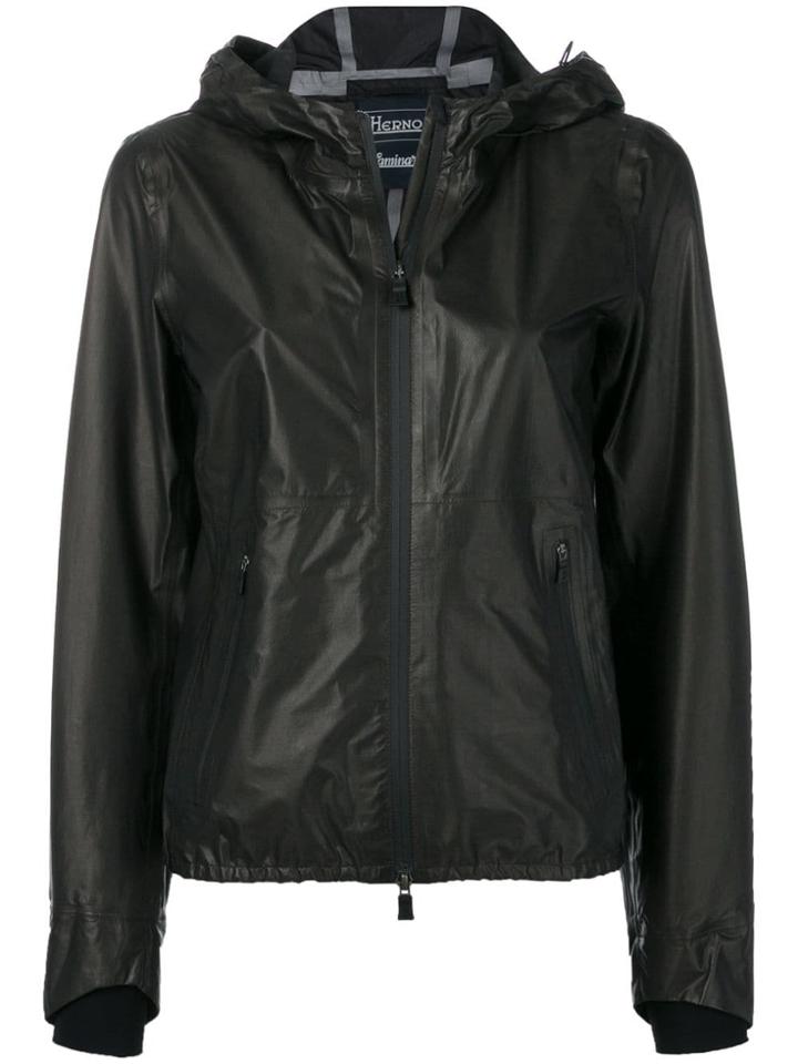 Herno Hooded Rain Jacket - Brown