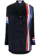 Mira Mikati Adrenaline Seekers Print Corduroy Shirt - Blue