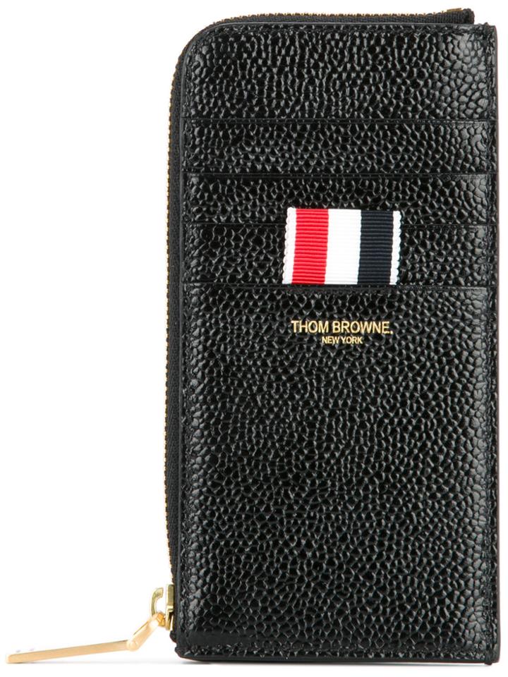 Thom Browne Zipped Square Wallet - Black