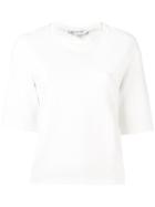 Io Ivana Omazic Short Sleeve Sweater, Women's, Size: 44, White, Polyamide/spandex/elastane/viscose
