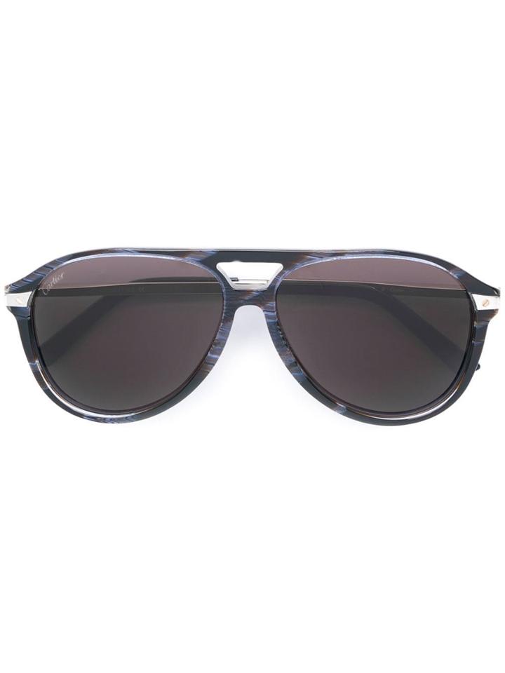Cartier Santos De Cartier Sunglasses - Blue