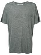 Robert Geller Striped T-shirt - Grey