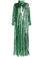 Racil Barbara Sequinned Maxi Dress - Green