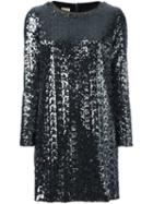 Nude Metallic (grey) Longsleeved Dress, Women's, Size: 42, Polyester/polyamide
