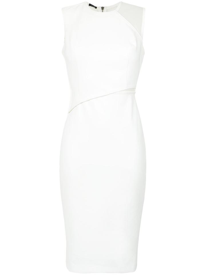Tufi Duek Tulle Panels Dress - White