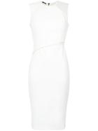 Tufi Duek Tulle Panels Dress - White