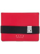 Alyx Branded Strap Front Cardholder - Red