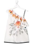 Chloé Kids Teen Floral Print Dress - White