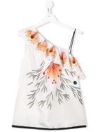 Chloé Kids Teen Floral Print Dress - White